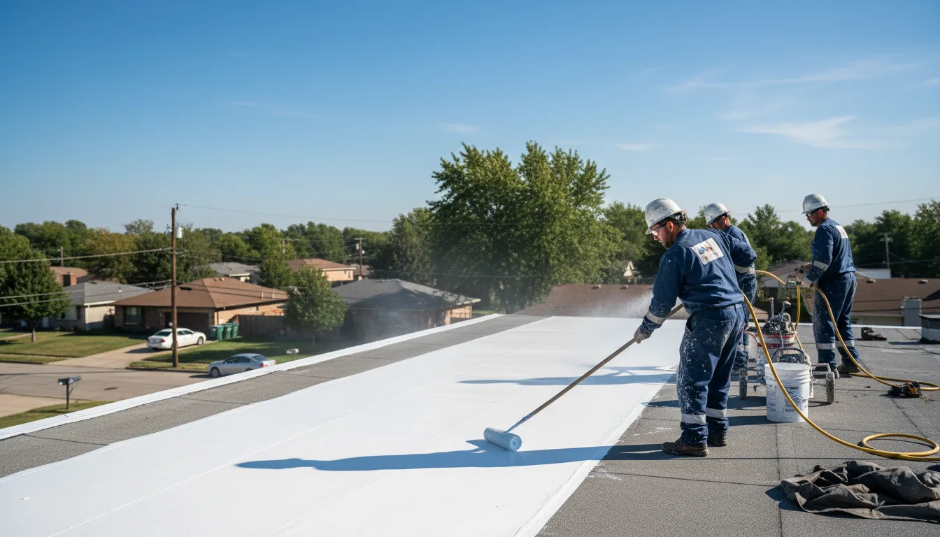 Commercial roof coating in New Braintree, MA near me